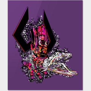 Galactus & Silver Surfer - Modern Posters and Art